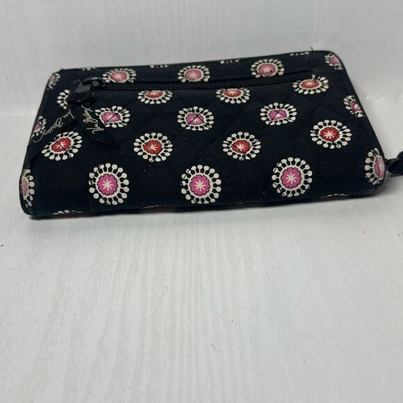 Vera Bradley Pirhouette Twist Lock Black Wristlet LOOK - Picture 7 of 9